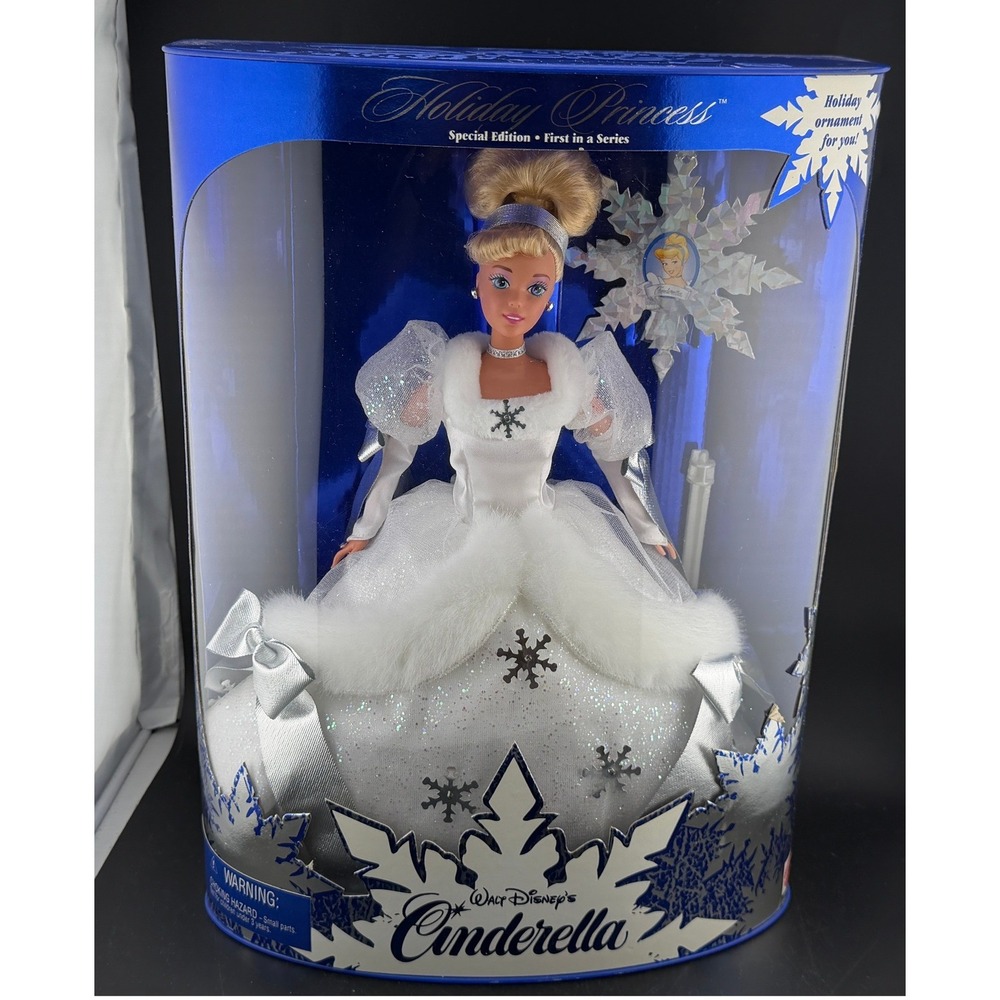 Mattel 1996 Holiday Princess Cinderella: Special Edition Doll, 16090, NIB Sealed